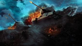 Фреска Т-34 в атаке